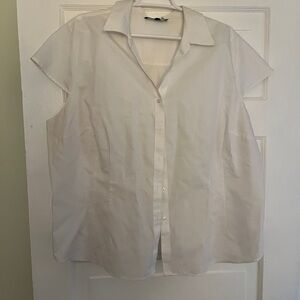 Jones New York Cream Textured Blouse